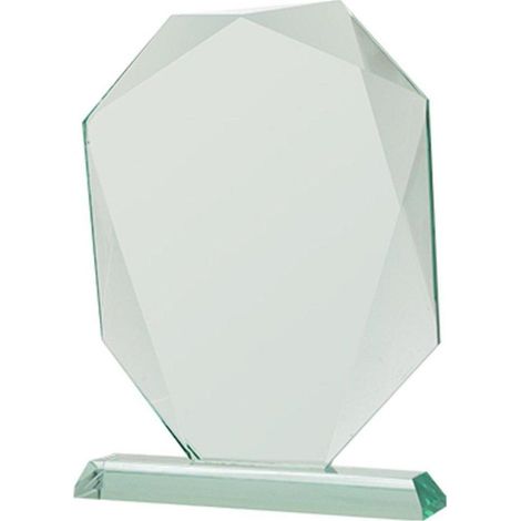 Trofeo moderna in vetro altezza 24 cm