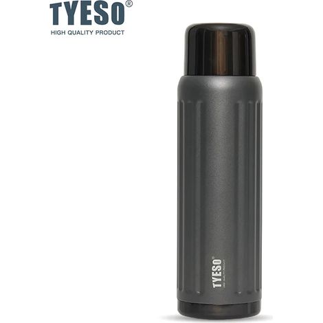 (Noir, 500 ml) Bouteille d'eau isotherme en acier inoxydable 304, étanche, sans BPA, convient à l'eau chaude et froide.