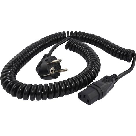 Cavo IEC HAWA R6503 Nero 2.3 m Cavo a spirale
