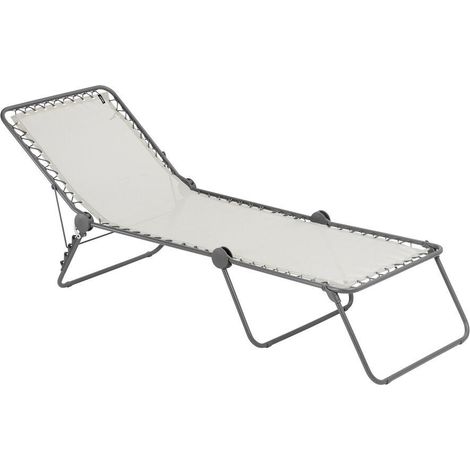 Klappbare Sonnenliege / Gartenliege - Siesta L - Batyline® Iso - Beige Seigle - Lafuma Mobilier