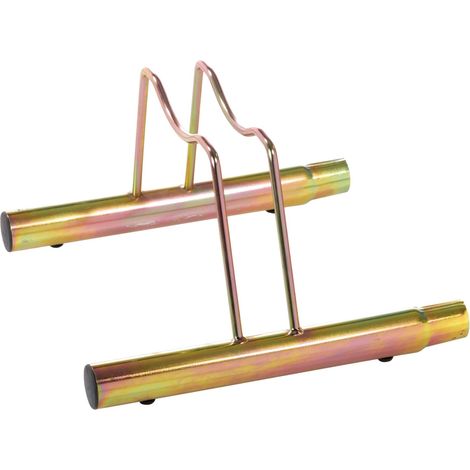 ANDRYS - Rastrelliera Porta Biciclette 1 Posto, con Confica per Collegare i Porta Biciclette, anche per Bici con Freno a Disco, Zincato a Freddo, Colore Tropical Oro, 38.5 x 42 x 26 cm - Colore: Oro -