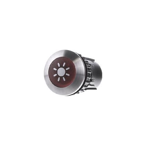 Grothe Klingeltaster rund 14,6mm Knopf rot, Hülse V2A PROTACT 105 LED (1/2)