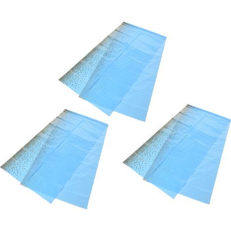 Nappe jetable imperméable 3 pièces - Pratique, élégante et résistante - Idéale pour extérieur - Bleu (1/5)