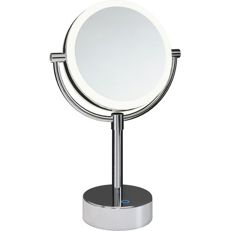 COSMIC Essentials miroir grossissant miroir maquillage chrome (LED)(X5)(3W 5V/1A) USB (1/3)