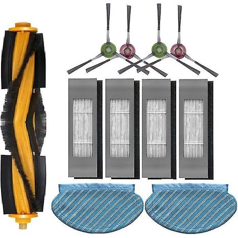 Rollen-Seitenbürsten-Filter-Wischmopp-Set für Ecovacs Deebot Ozmo 920 (1/4)