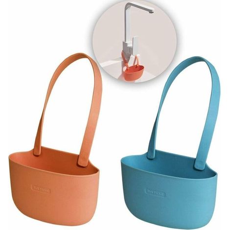 2Pcs Rangement d'Evier,Savon Porte éPonge Panier éVier Panier De Rangement Porte Savon Cuisine Ustensiles pour Le Stockage De Refroidissement,Autre Stockage-Fei Yu