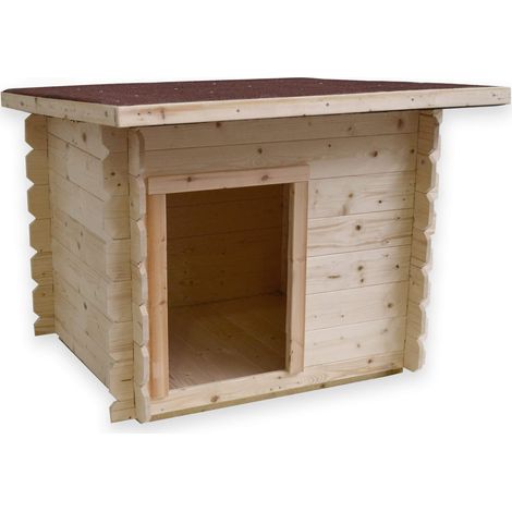 Cuccia per Cani da Esterno 98x77xh84 cm Lilly in Legno Naturale (1/3)