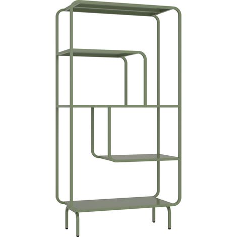 Consola diseño en metal verde caqui CAPUCINE (1/3)
