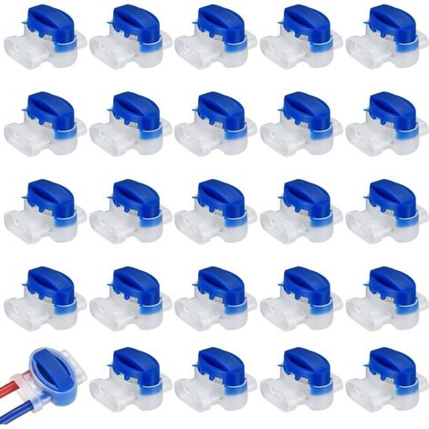 25 Stück Kabelverbinder für Mähroboter, harzgefüllte Kabelverbinder, gelgefüllte Anschlüsse für Gartenroboter (1/4)