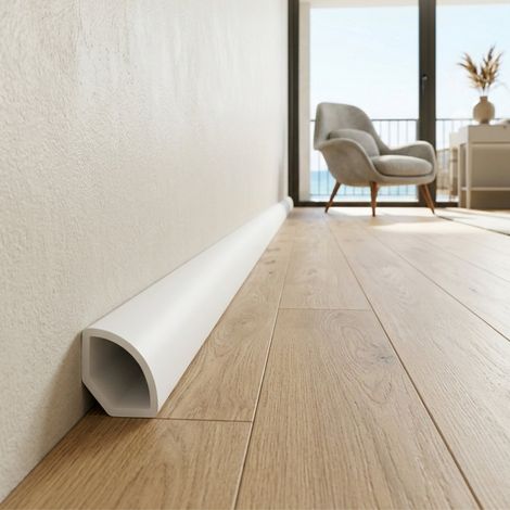 Junquillo PVC Blanco 20×20X1200 mm  Impermeable  ISOVEX (1/4)