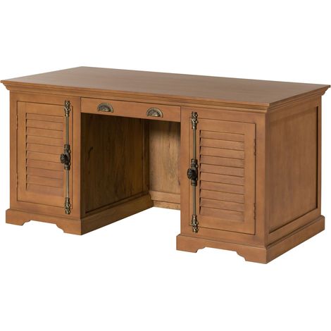 Schreibtisch Mango 160x80x76 beige geölt TOULOUSE 20Massivmoebel24 GmbH