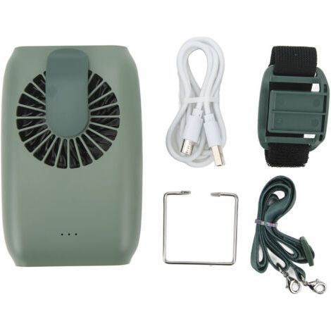 Ventilateur portable USB multifonctionnel à trois vitesses, mini ventilateur rechargeable par USB pour le vélo, la randonnée et les voyages. (1/5)