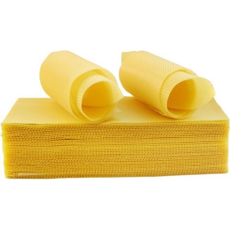 10 Pièces Feuilles De Base D'abeille Feuilles De Cire D'abeille Naturelle Profonde Pour Cadre De Ruche D'abeille Feuilles De Cire D'abeille De Miel Feuilles De Nid D'abeille De Cire D'abeille Pour L'a