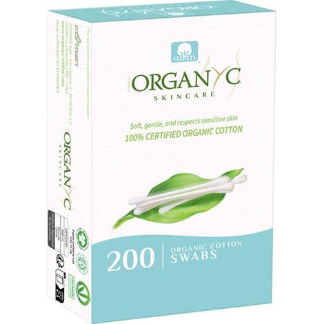 Bastoncini di cotone biologico Organyc, 200 pezzi. (1/2)