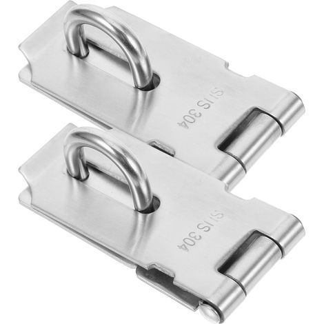 2pièces Loquet de Cadenas pour Porte inox (1/5)