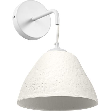 OSRAM Applique murale Decor Camel Bell blanche en métal et papier mâché, E14, longueur 220 mm, abat-jour en matériau recyclé, durable grâce à sa source lumineuse remplaçable, montage facile (1/5)