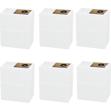 6Pcs Aspirateur Dust Bags pour Lefant M2 Pro/ M2S Pro Robot Aspirateur – de remplacement Bag accessoire Kit (1/5)
