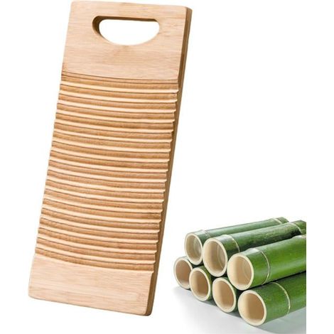 Planche à laver bois - 1 pièce, antidérapante pour lavage main vêtements traditionnel Aucuneary (1/5)