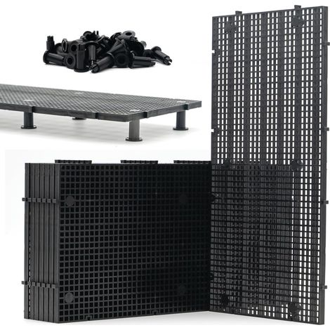 8Pcs Grille, 48 Supports, Plastique PVC, Modulable, Filtration DIY, Aquarium (1/5)