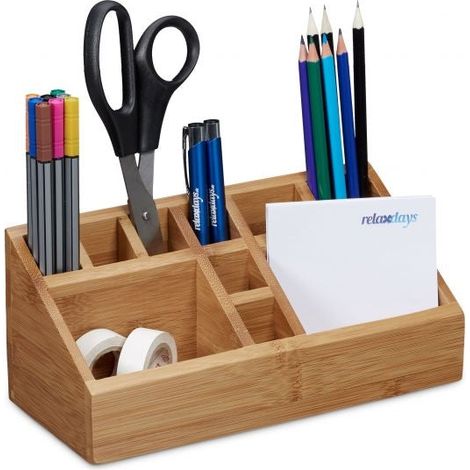 Organizzazione scrivania in bambu (1/5)