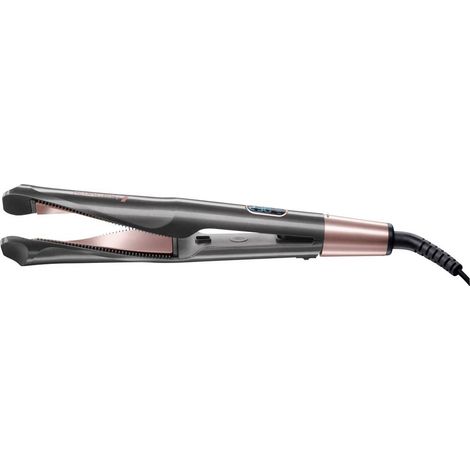 Fer à lisser et boucler Curl Confidence – Plaques en céramique tourmaline antistatique – Design twist pour boucles volumineuses – Remington