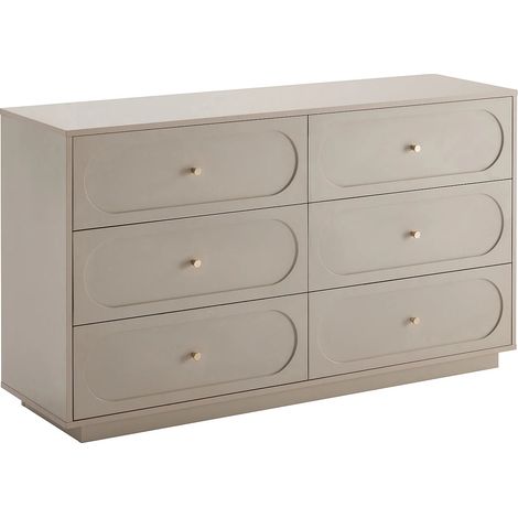 Cassettiera 6 cassetti Beige e dorato - VALONIRO (1/5)