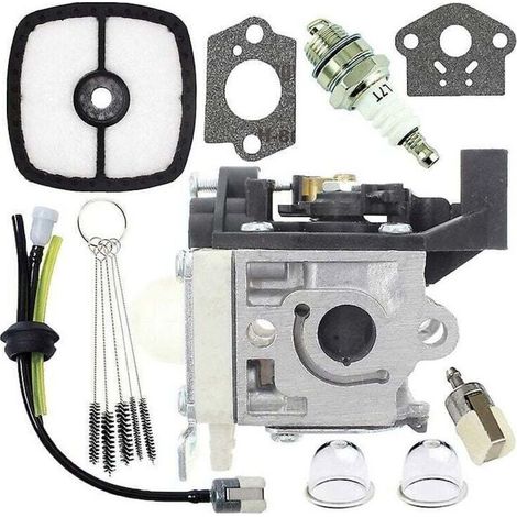 Carburateur Carb reconstruction tuyaux de carburant et ampoules d'amorçage pour Zama Rb-k94 Echo Srm-265 Srm-265es Kit de carburateur carburateur (couleur : argent-1 Set Carbureto (1/5)