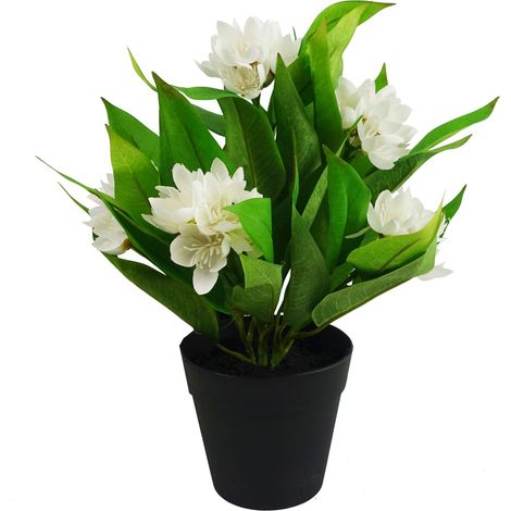 18cm Artificial Freesia Plant White Flowering (1/5)