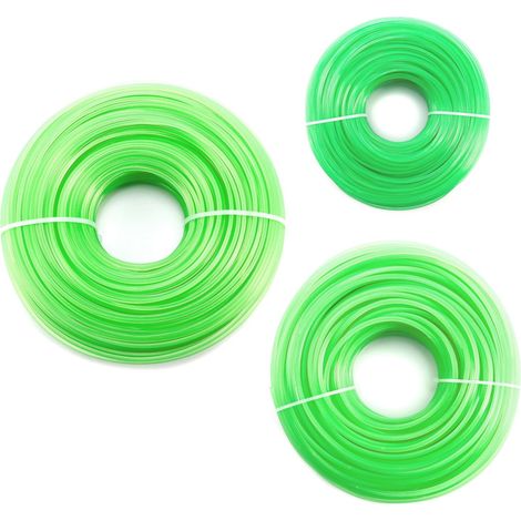 Trade Shop - Filo Decespugliatore In Nylon Bobina Rinforzata Tondo ø 3.0mm X 20 Metri Verde -