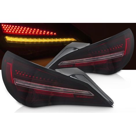 Paire de feux arriere Mercedes CLA C117 de 2013 a 2019 FULL LED Dyn Noir Rouge (1/5)