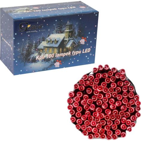 Decorazione luminosa per esterni con 100 stalattiti LED rosse e portalampada aggiuntivo IP44 (1/5)
