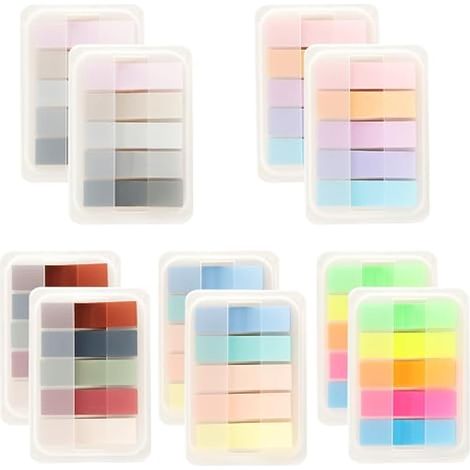 Notes adhésives, lot de 1000 feuilles - Marqueurs autocollants transparents - Notes adhésives transparentes - Flèches transparentes - Onglets d’index pour le marquage des pages
