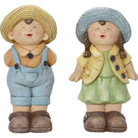 STATUETTA BIMBO/BIMBA H38,5CM RESINA COLORATA (1/2)