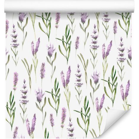Carta da parati color lavanda per soggiorno e camera da letto, 50x1000 cm (1/5)