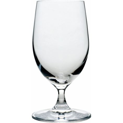 Lot de 6 verres à eau 295 ml - Passe au lave-vaisselle - Haute résistance aux chocs - En cristal - Avec pied (1/2)