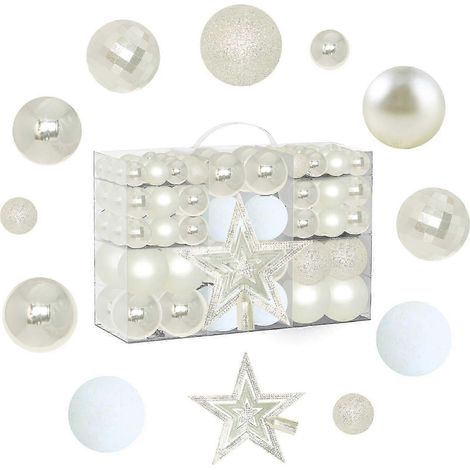 Boules de Noël Champagne, 101 pièces, décoration pour sapin de Noël, kit de décoration avec grandes et petites boules de Noël (1/5)