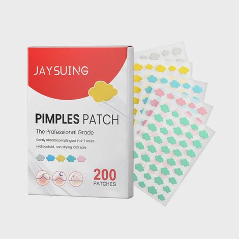 Pansement acné en forme de nuage, discret sur la peau, soin doux pour imperfections (200 pièces) (1/5)
