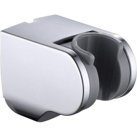 Support Douchette Reglable, Support Pommeau de Douche mural Fixe Chrome Universel Salle de Bain Accessoire (1/5)