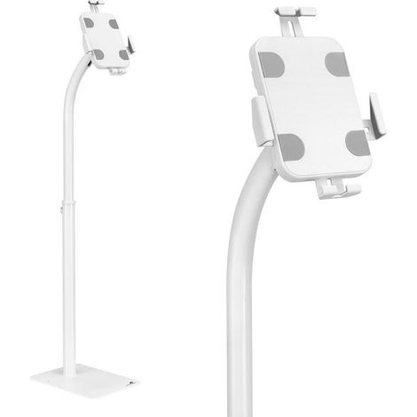 Maclean Tablet Advertising Stand, Floor Lock 7.9"-11", Multi-Purpose MC-467W