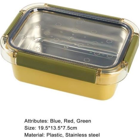 BOX - BOITE A REPAS 850 ml de conteneur de conteneur de conteneur à lépreuve de létanchéité dune fuite style-Green 3 (1/3)