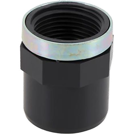 Manchon PVC pression noir droit - GIRPI - F 1'1/4 - Diamètre 50 mm