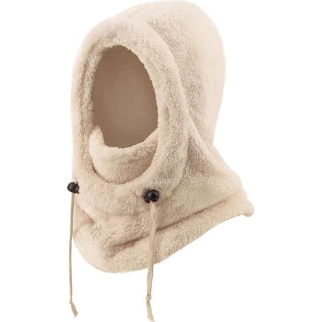 Cagoule d'hiver, masque facial pour femmes et hommes, masque de ski coupe-vent, cache-visage, cache-cou, écharpe à capuche, bonnet pour temps froid avec cordon de serrage réglable (1/4)