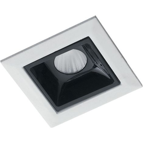 "Faretto ad incasso LED SINKRO antiriflesso bianco e nero 4000K (luce naturale) 4.5 cm." (1/2)