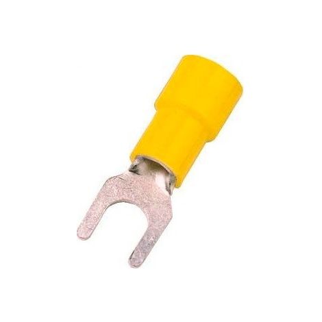 100 cosses fourche jaune 6mm M5 (B650C/5E)