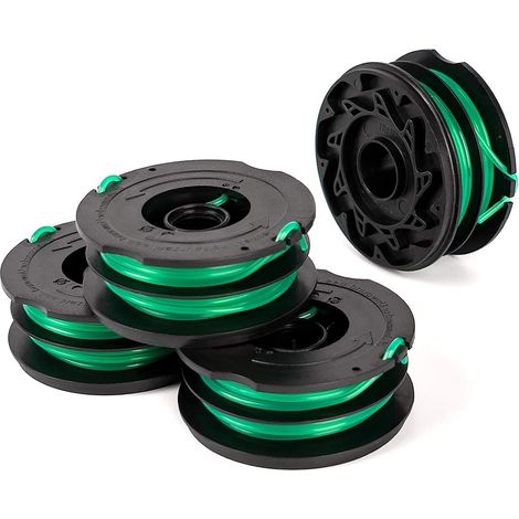 8er-Pack DF-080 30ft 0.06" Doppel-Automatikspulen für Black Decker GH1100 Rasenmäher (1/5)