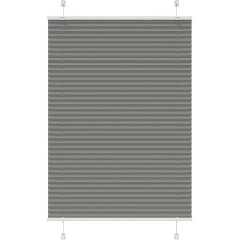 Plissee Anthrazit 95x150 cm Stoffbreite 94,4 cm Polyester
