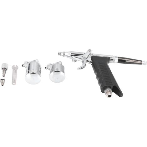 Doppeltwirkende, schwerkraftbetriebene Airbrush-Farbspritzpistole für Autos und Heimwerkerprojekte (1/5)
