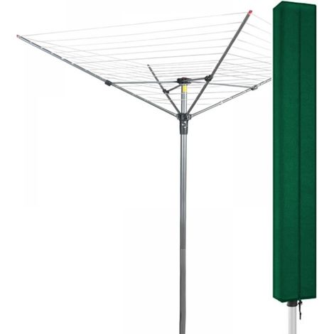 Trocknerabdeckung, 420D, wetterfeste Aufbewahrungshülle mit Reißverschluss und Aufbewahrungstasche, grün (160x15x15cm) (1/5)