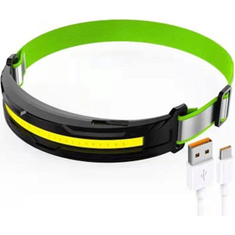 Lampe frontale LED rechargeable pour le sport et les activités de plein air - Lumière rouge et blanche - Projecteur - IPX4 - Kit d'urgence - Rechargeable par USB - Lampe frontale - Lampe frontale - La (1/5)