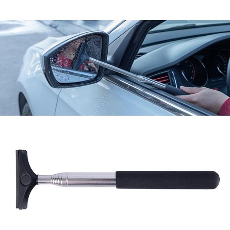 Essuie-glace pour rétroviseur de voiture, raclette télescopique de nettoyage pour rétroviseur, outil de nettoyage pour rétroviseur (1/5)